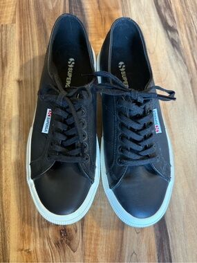 Superga Nappa Black Low-Top Sneakers - Women’s 9, Men’s 7.5